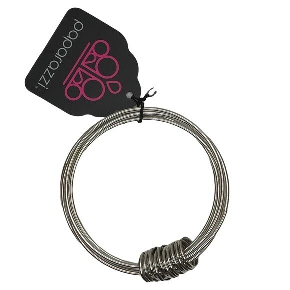 Paparazzi Multi Silver Tone Bangle Bracelet - Picture 1 of 6